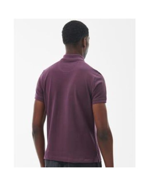 Barbour Purpur Pike Baumwolltartan -Trimpolo -Hemd in Purple für Herren