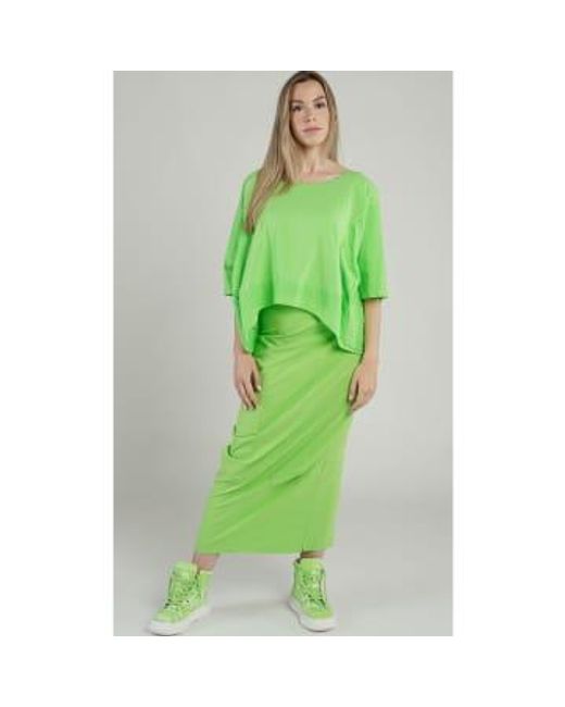 New Arrivals Green Lime Rundholz T Shirt S/m