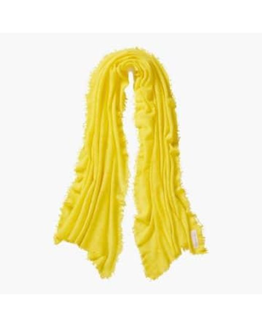 Bufanda suave cashmere field mano PUR SCHOEN de color Yellow
