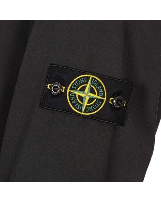 Stone Island Soft Shell-r E.dye Tech Jacket in Black for Men | Lyst