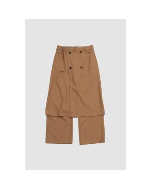 Priffith pantalones camello Dries Van Noten de color Brown