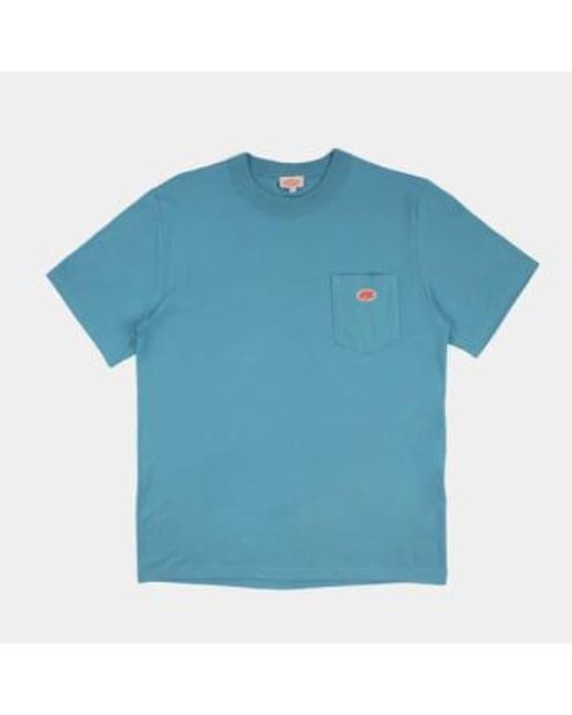 Pocket T Shirt Pagoda di Armor Lux in Blue da Uomo