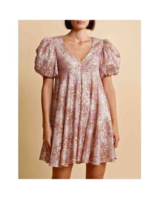 byTiMo Pink Sequins V Dress Bright Bouquet Xs