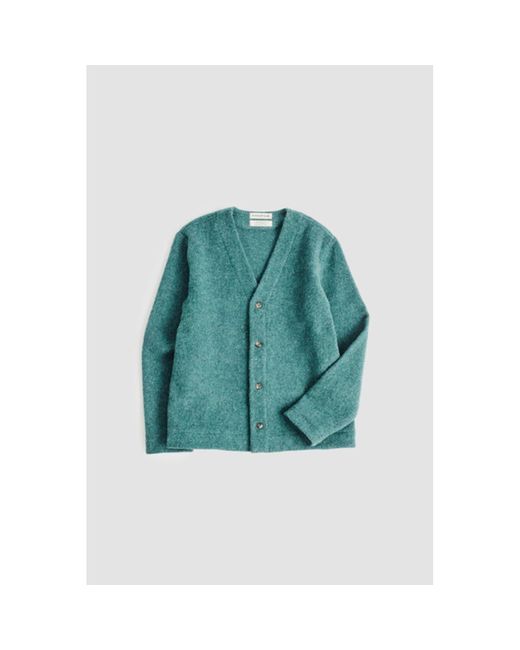 A Kind Of Guise Green Kura Cardigan Frosted Mineral for men