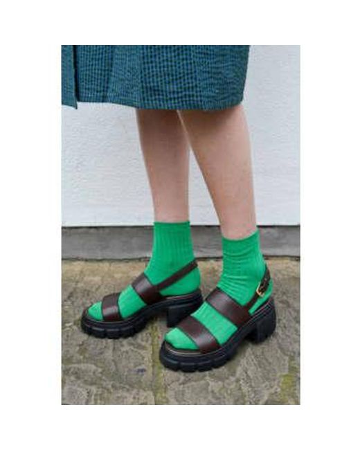 Siya Coffee Bean Sandals di Ichi in Green