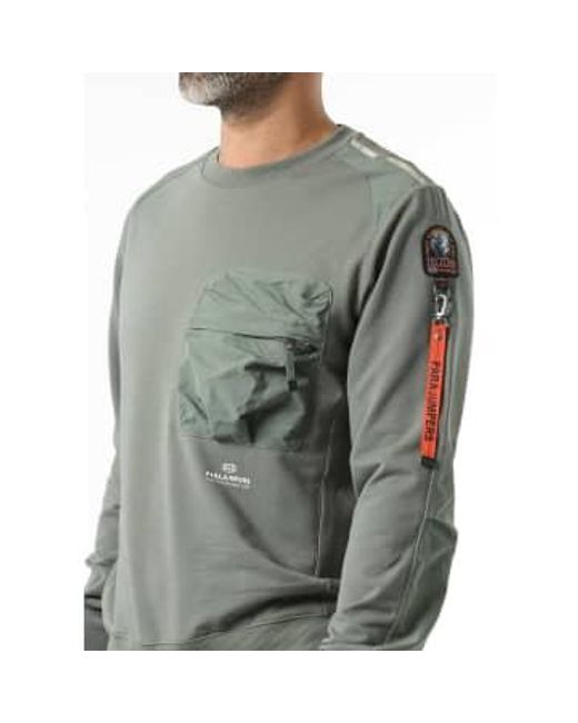 Parajumpers Gray S Sabre Sweatshirt for men