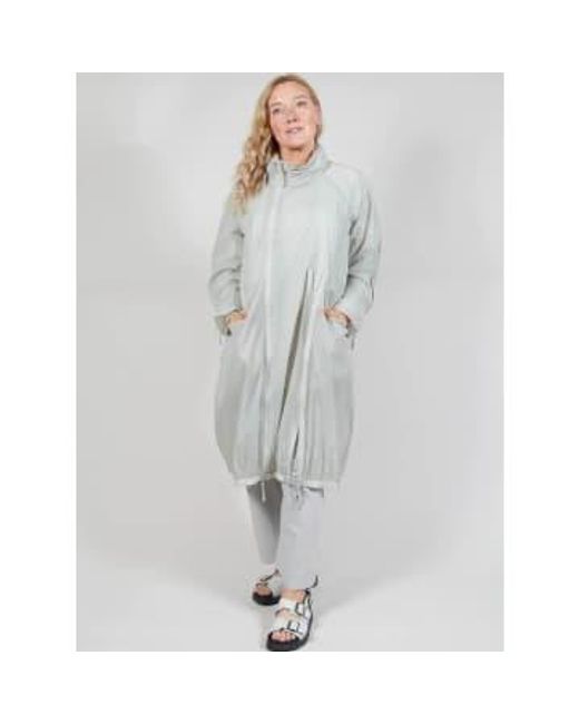 Rundholz Light Weight Coat With Hood di New Arrivals in Gray