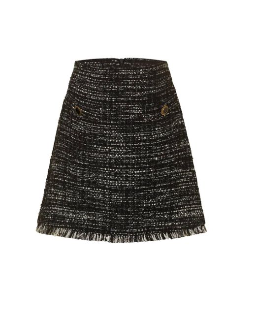Marella Black Tweed Skirt