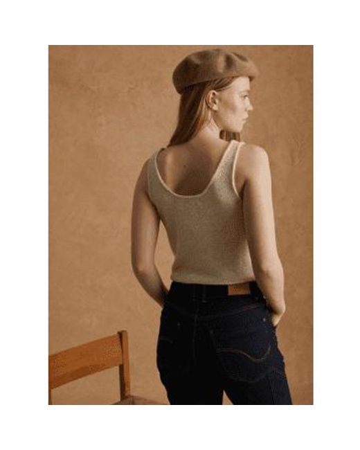 Dolly Sleeveless Top In di Yerse in Natural