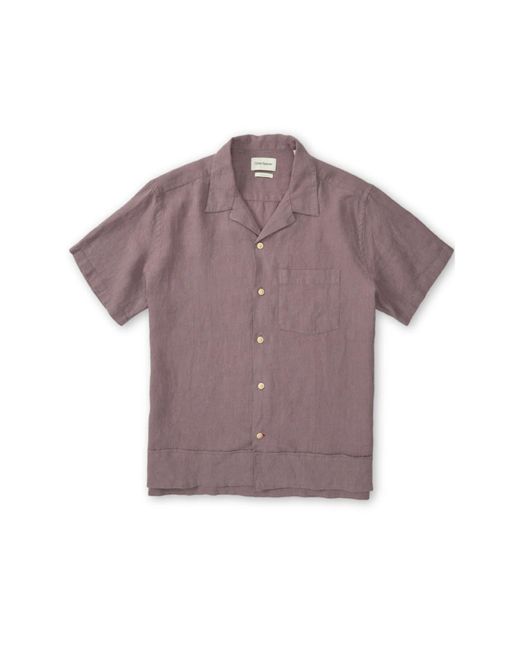 Camisa manga corta Havana en malva Coney Oliver Spencer de hombre de color Purple