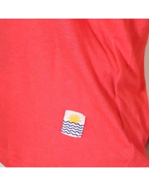 Camiseta camiseta corte cuadrado frambuesa L.F.Markey de color Red