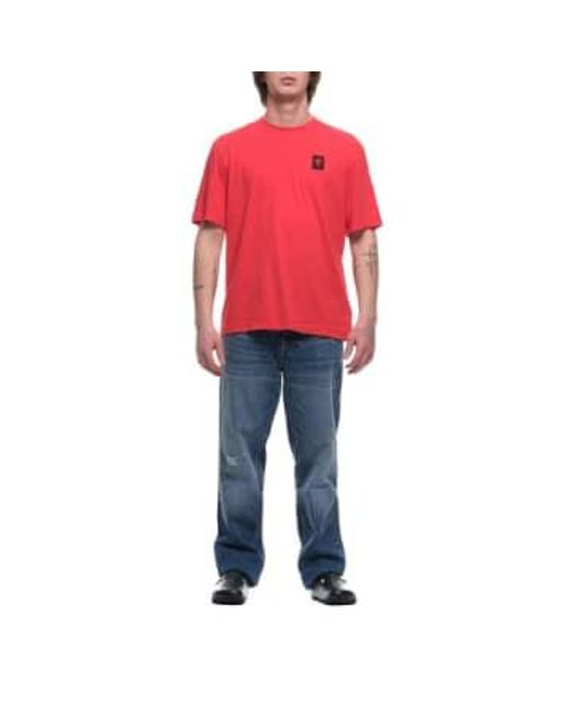 T Shirt For Man 24Sbluh02243 006807 454 di Blauer in Red da Uomo