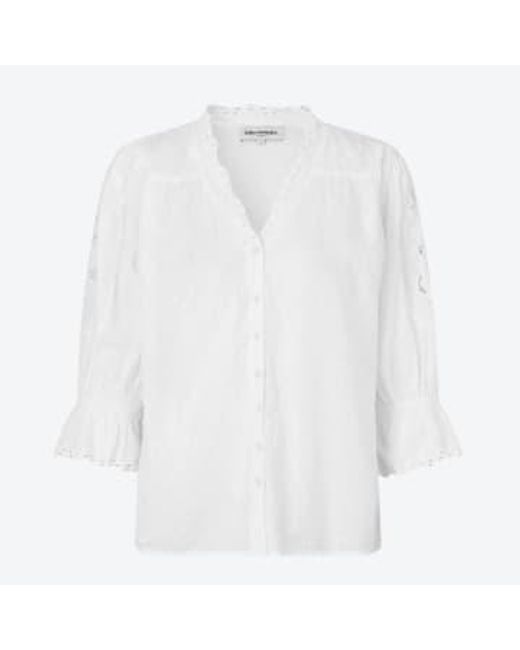 Lolly's Laundry White Charlie Broderie Shirt S