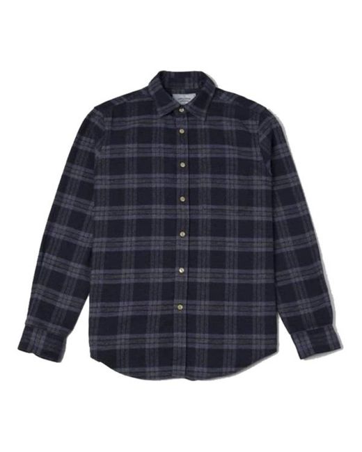 Portuguese Flannel Abstract Check in Blue for Men | Lyst
