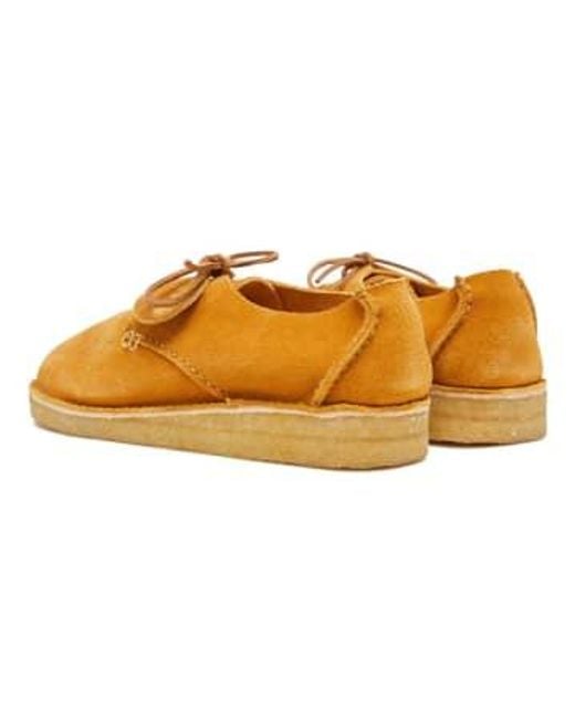 Yogi Footwear Yellow Johnny Marr Rishi Suede Shoe Turmeric / 8 for men