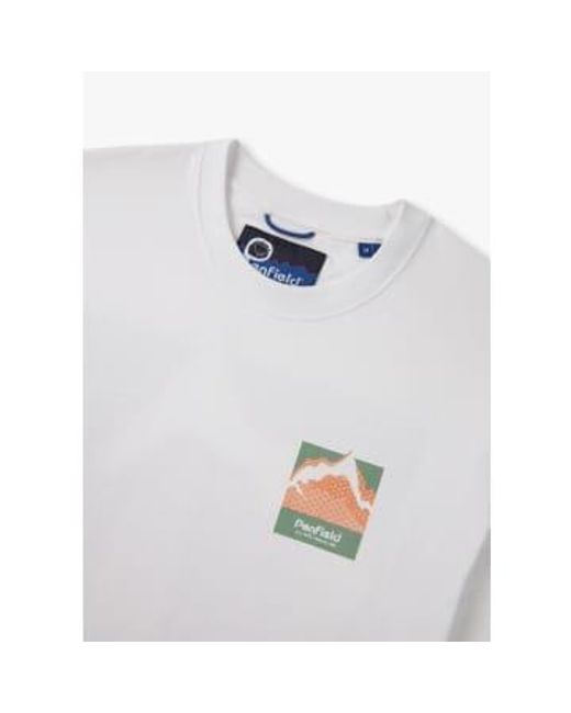 Penfield White S Mountain Back Print T-shirt for men