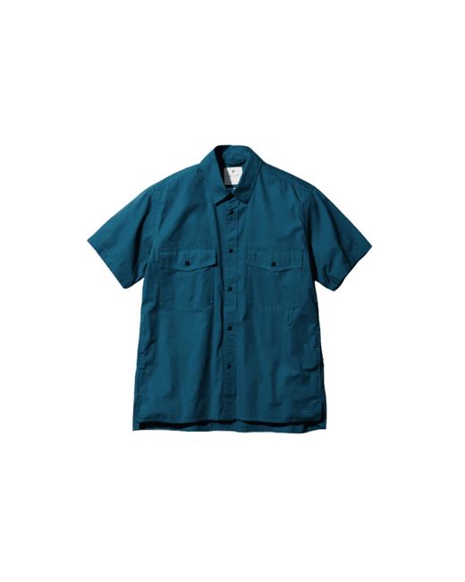 Snow Peak | Takibi Light Ripstop Shirt | Blue Or Natural - Natural