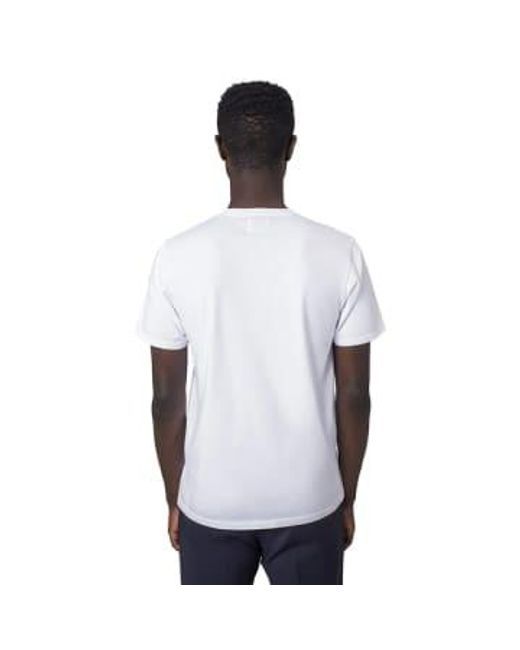 Camiseta orgánica clásica blanca óptica COLORFUL STANDARD de hombre de color White