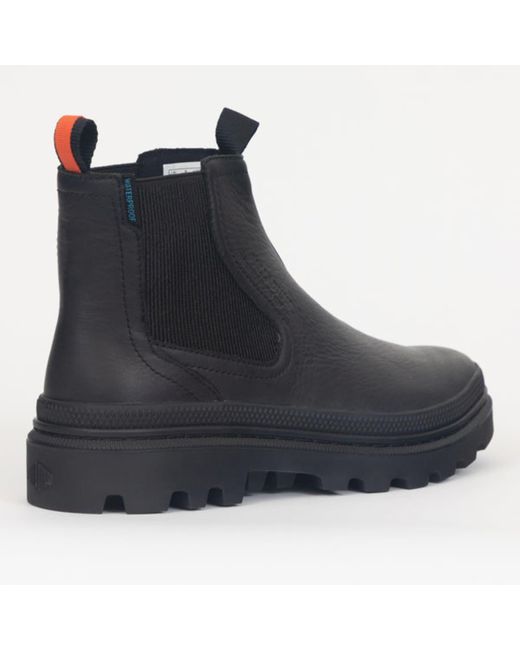 Palladium Black Pallatrooper Waterproof Chelsea Boots for Men | Lyst
