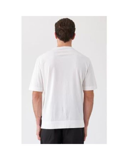 Stitch Design T Shirt di Transit in White da Uomo