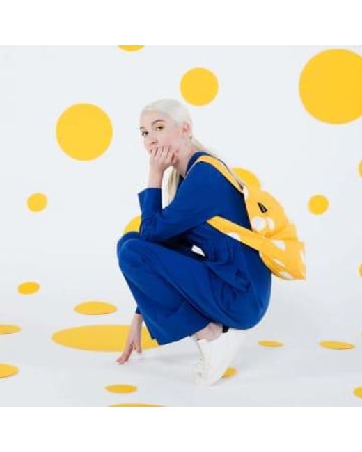 NOTABAG Yellow Shopper Backpack – Golden Dots
