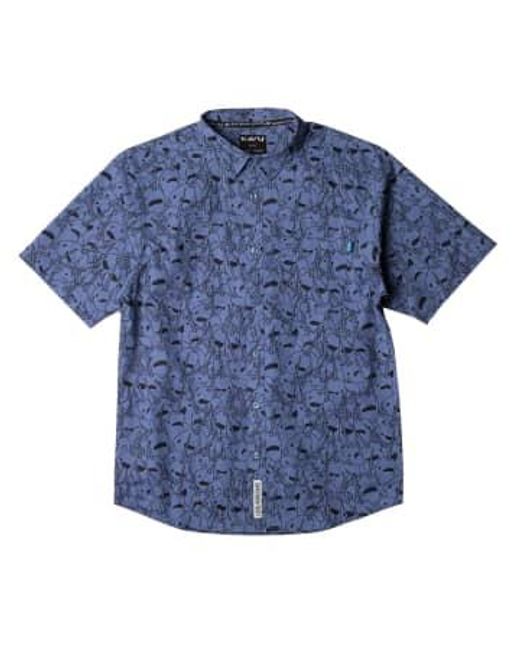 Kavu Blue Festaruski Shirt for men