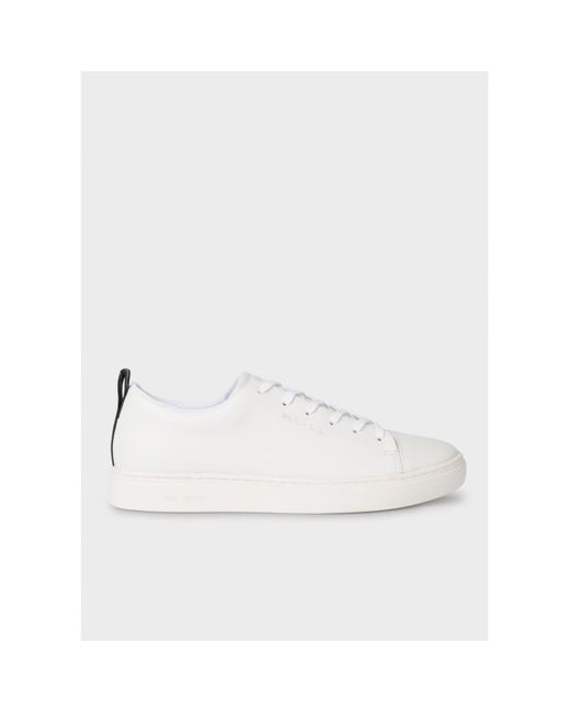 Paul Smith White Lee Classic Leather Trainer for men