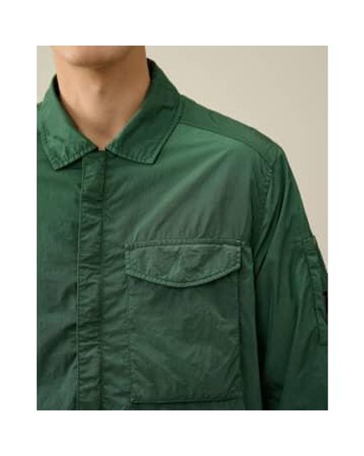 Cp Company Cp Company R Pocket Overshirt Duck Green di C P Company da Uomo