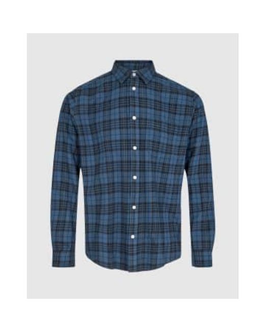 Minimum Blue Terno Shirt Blazer for men