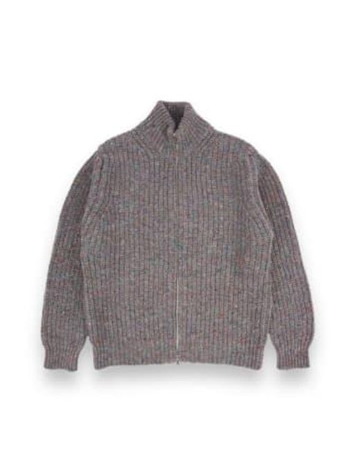 Howlin' By Morrison Gray Loose Ends Cardigan Space S for men