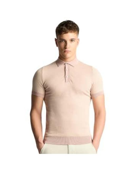 Remus Uomo Natural Contrast Collar Knitted Polo M for men