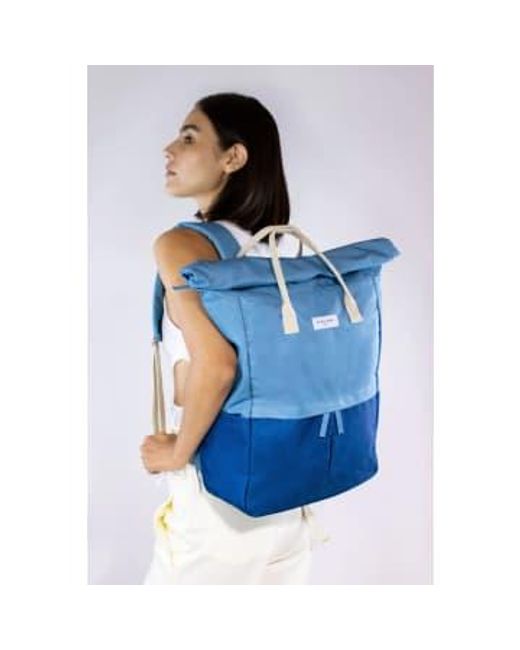 Mochila gran hackney Kind Bag de color Blue