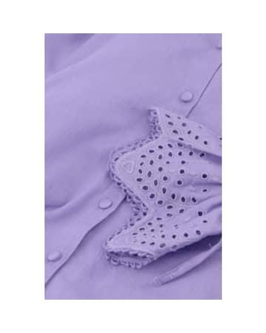 Clarissa Blouse Lilac di FABIENNE CHAPOT in Purple