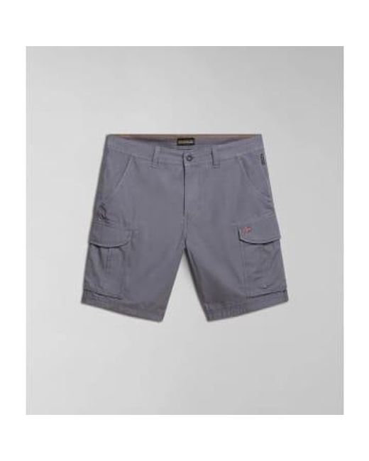 Napapijri Gray Noto 2.0 Shorts for men