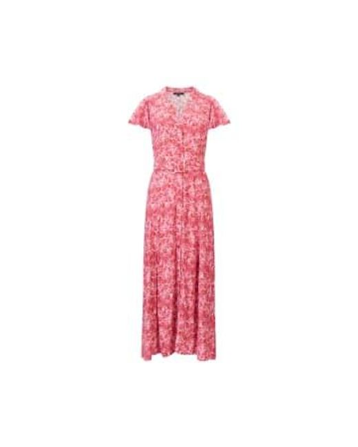French Connection Pink Cass Delphine Midi Dress