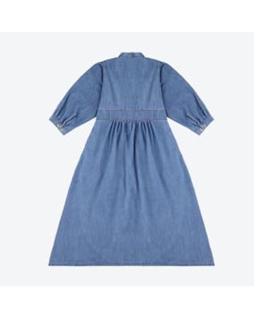 Robe Audrey en vintage d'été seventy + mochi en coloris Blue