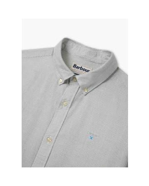 Barbour Gray S Striped Oxtown Tailored Shirt for men