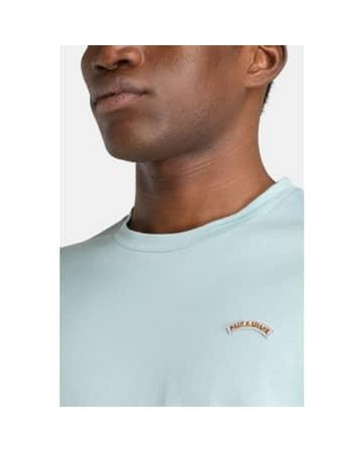 Paul & Shark Blue Cotton Jersey T Shirt for men