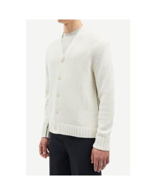Samsøe & Samsøe White Saenzo Sweater 15178 S for men