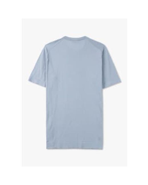Mens Lorca T Shirt In Mirage di John Smedley in Blue da Uomo