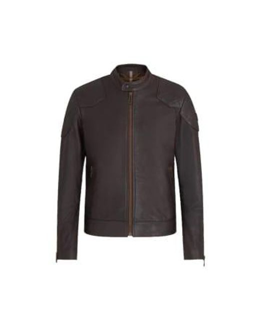 Belstaff Black Legacy Outlaw Jacket Hand Waxed Leather Antique 48 for men