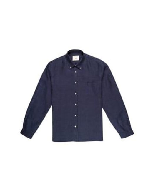 Branco button down shirt in dark La Paz pour homme en coloris Blue