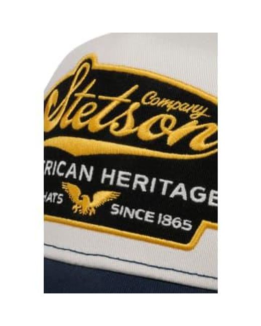 Stetson American heritage trucker cap marine/weiß in Blue für Herren