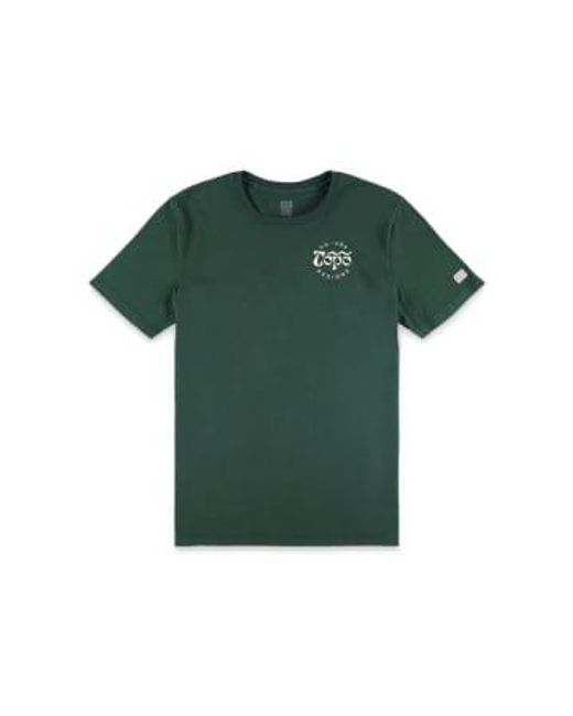 Camiseta tipo-o Topo de hombre de color Green