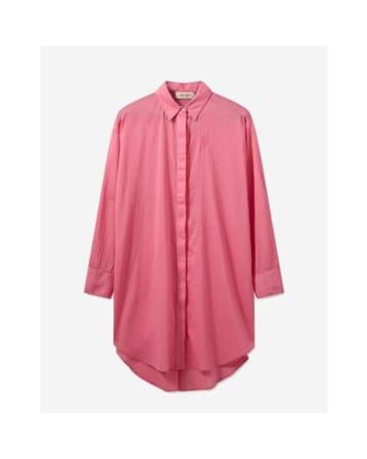 Mos Mosh Pink Mmrosie Voile Shirt Dress Size: Xs, Col: S