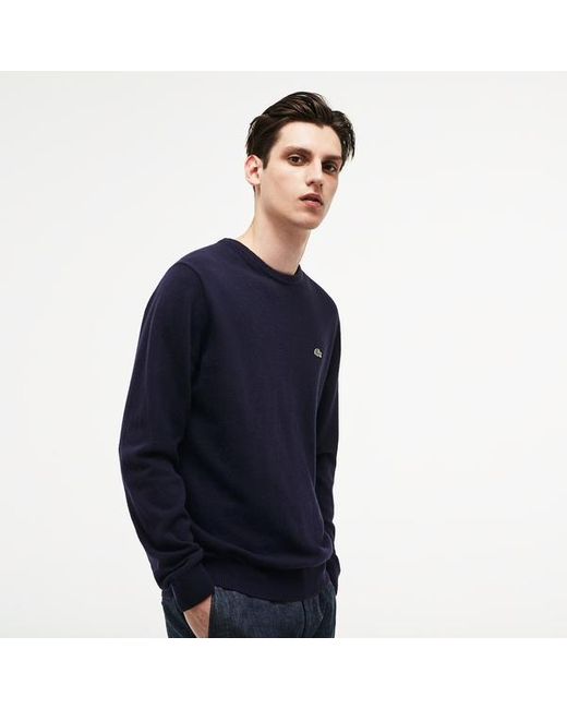 navy blue lacoste sweater