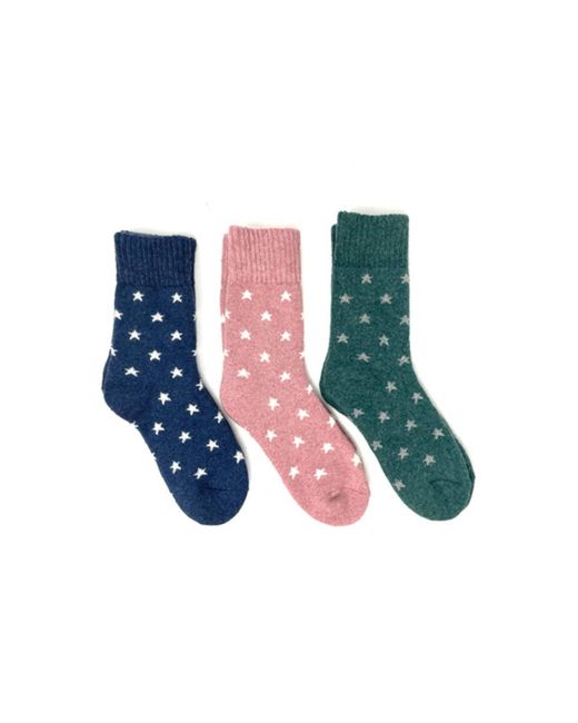 Jess and Lou Super Soft Star Socks in Blue | Lyst