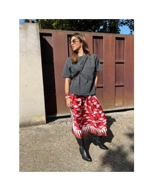 Hailey Skirt di ME 369 in Red