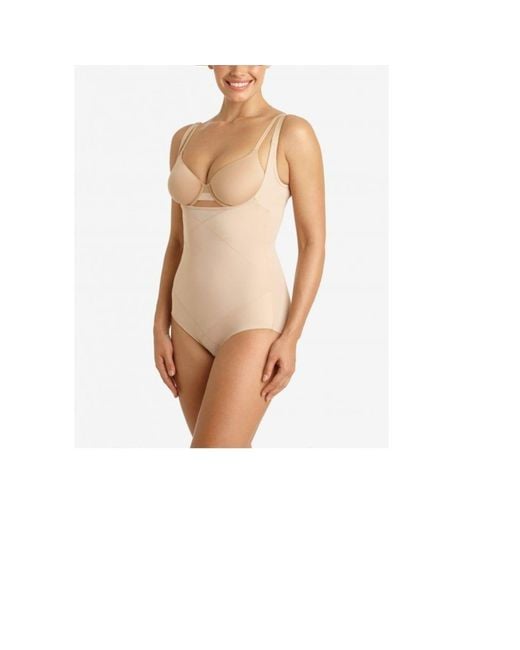 Miraclesuit Open Bust Body Briefer in Natural
