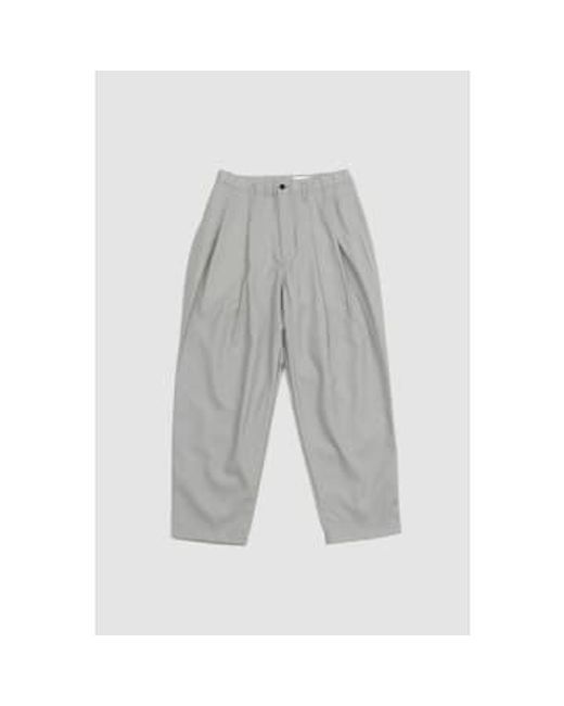 Still By Hand Gray Summer Wide Pants Taupe 2 for men